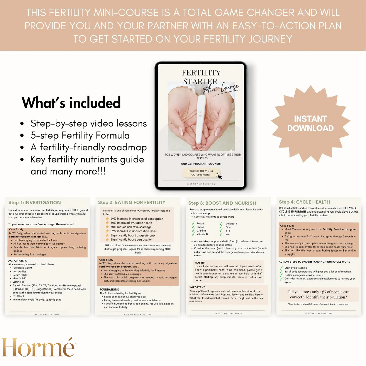 Hormé's Fertility Mini-Course