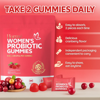 Hormé's Cranberry Probiotic Gummies